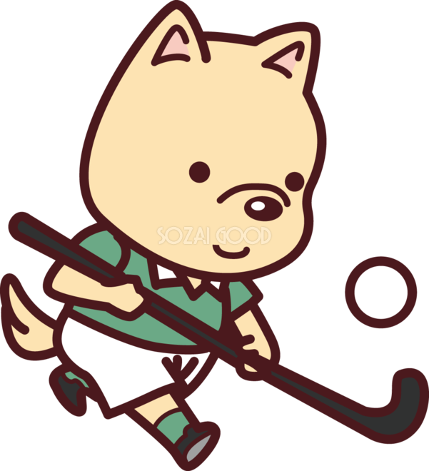 ホッケー イラスト熊