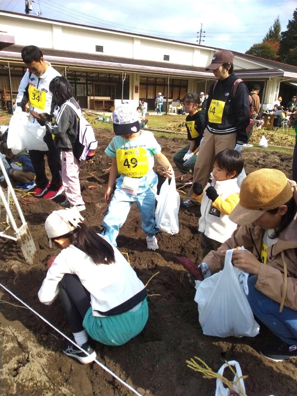 芋掘り　子供たち（東）